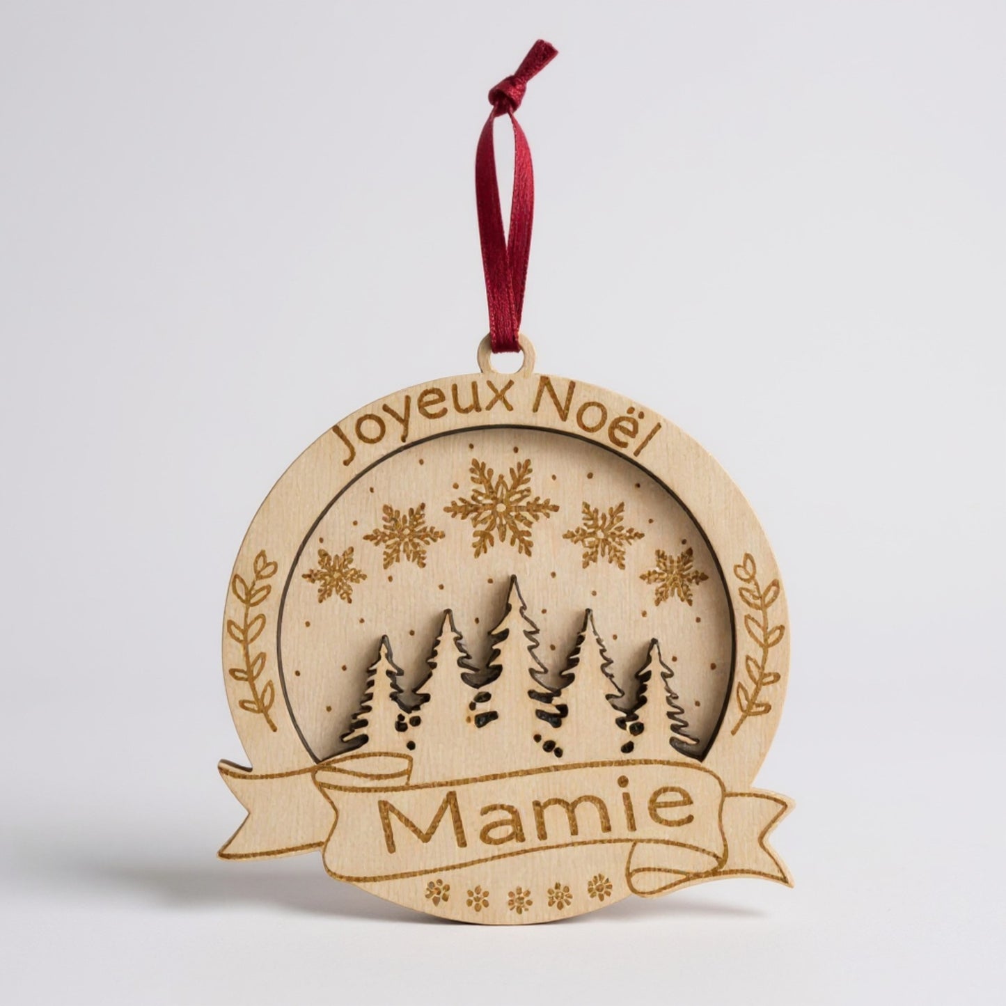 Boule "Joyeux Noël Mamie"