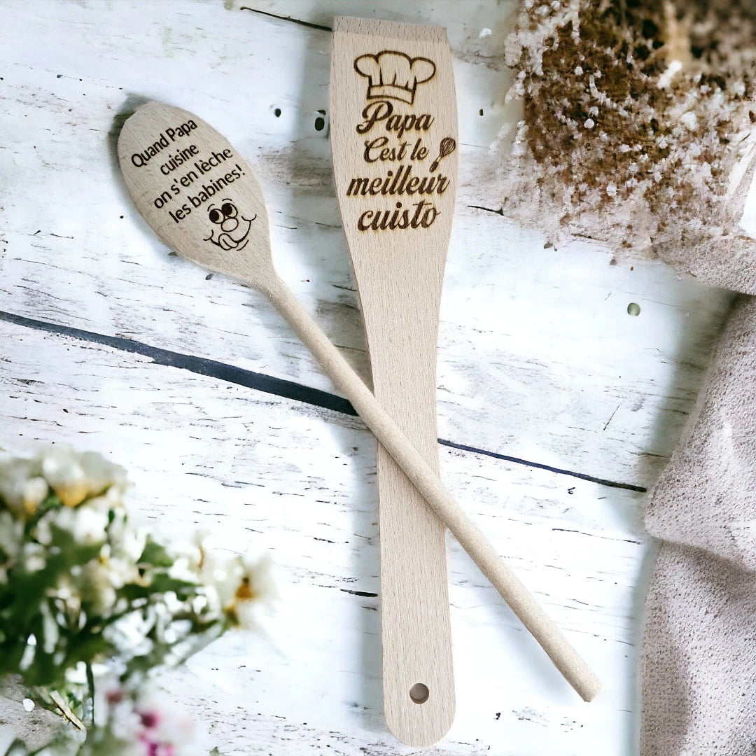Cuillère en bois "Fête des pères"
