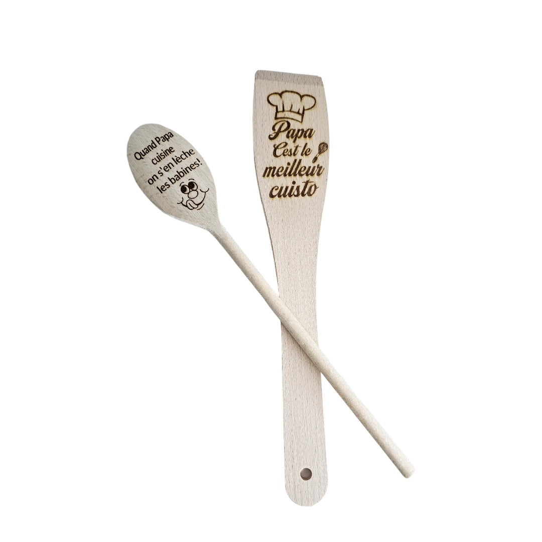 Cuillère en bois "Fête des pères"