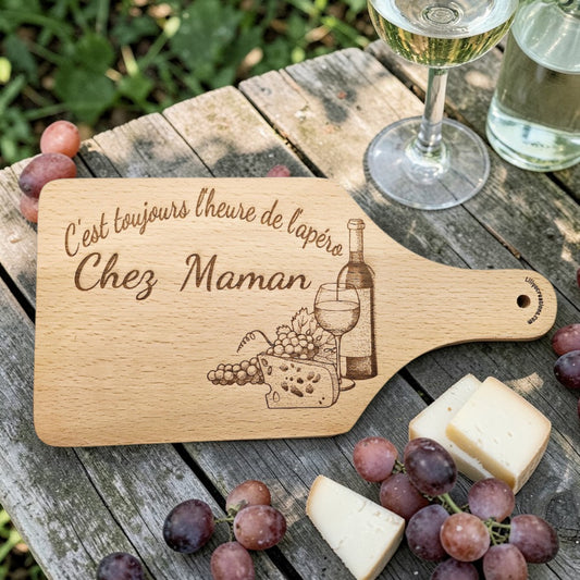 Planche apéro Maman personnalisée en bois