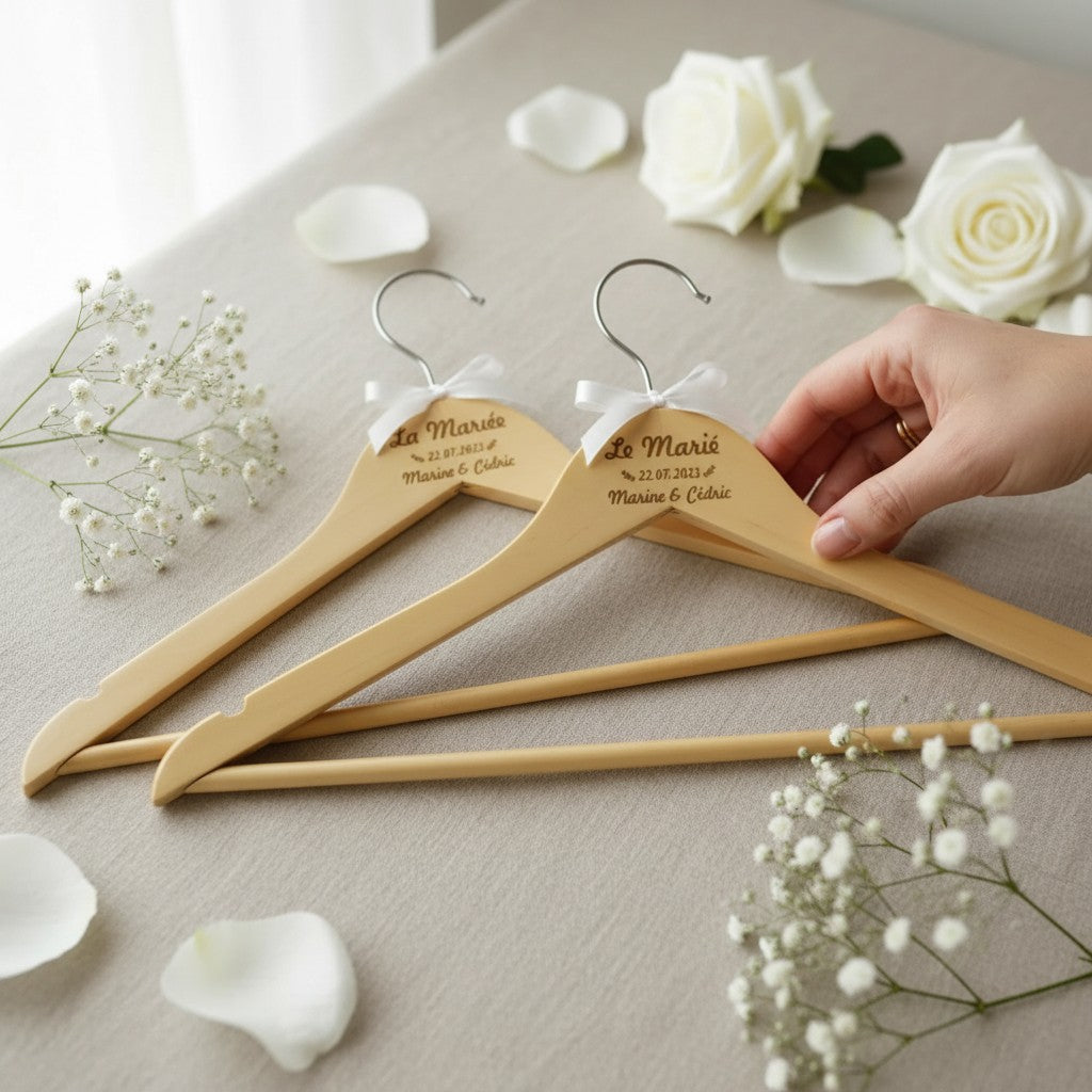 Cadeaux personnalisés mariage et EVJF artisanaux avec prénom