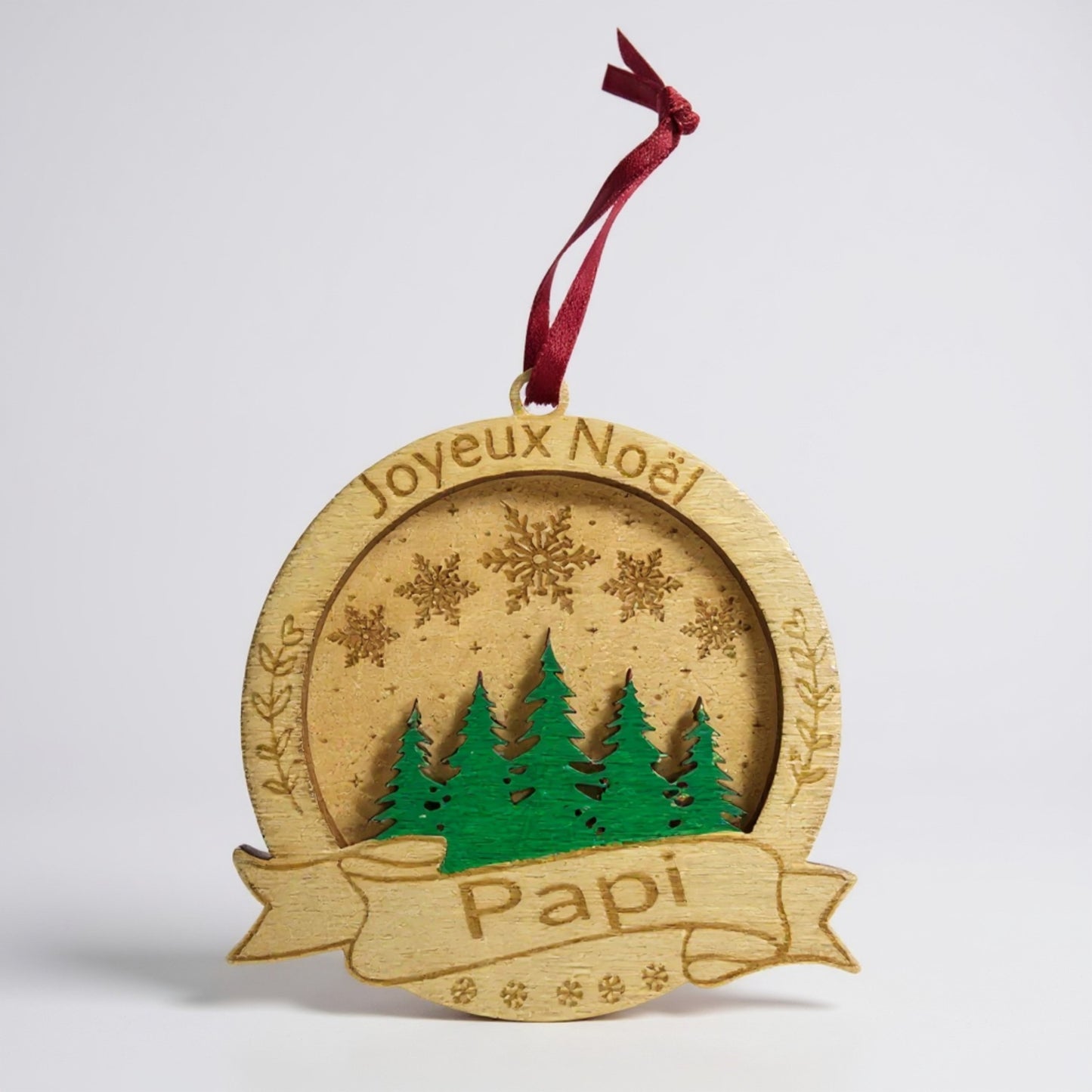 Boule "Joyeux Noël Papi"
