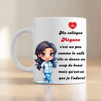 Mug personnalisé collègue avec photo – idée cadeau unique