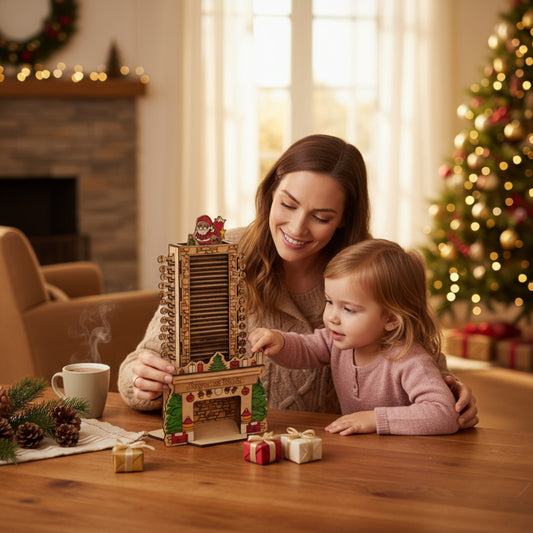 Calendrier de l'Avent en bois – 24 activités de Noël en famille