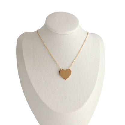 Collier pendentif coeur avec gravure