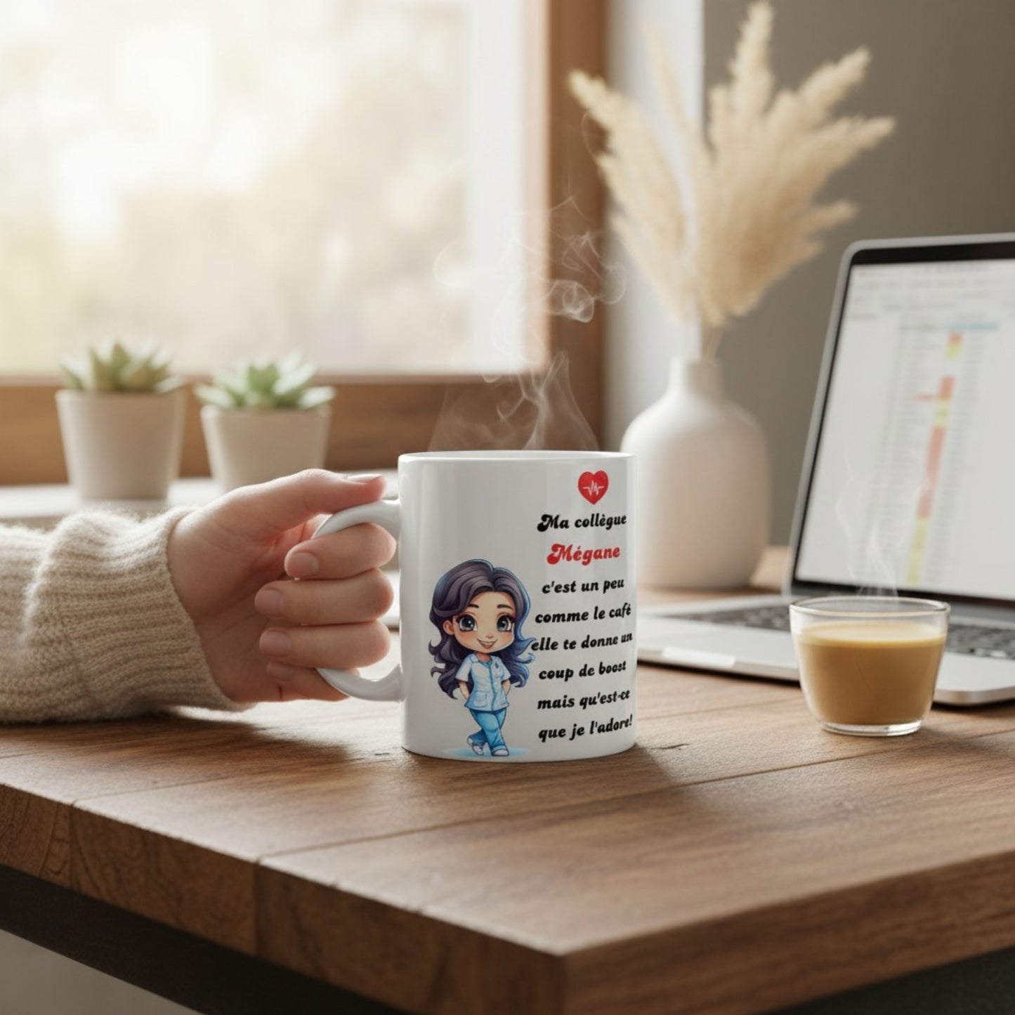 Mug personnalisé collègue avec photo – idée cadeau unique