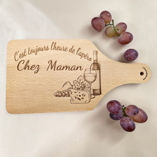 Planche apéro Maman personnalisée en bois