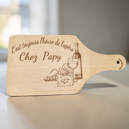 Planche apéro Papy personnalisée en bois